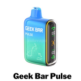 Geekbar Pulse 15000 Disposable Vape, featuring up to 15,000 puffs, pre-filled with premium e-liquid, and equipped with a long-lasting rechargeable battery. Designed for extended use and available in a variety of bold, flavorful options.