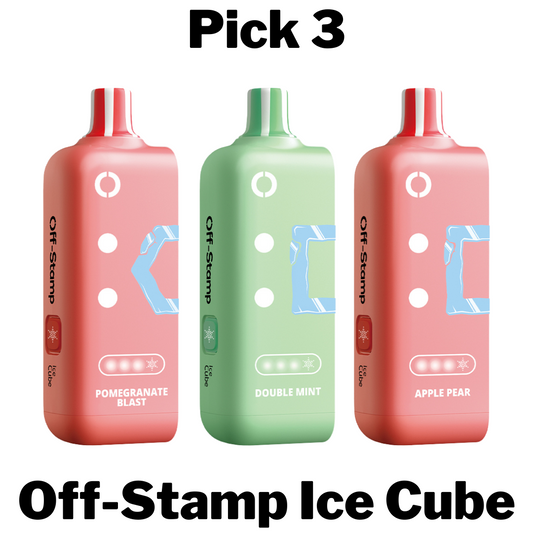 Pick 3 Off-Stamp Ice Cube Pod ice you control brought to you by Lost Mary