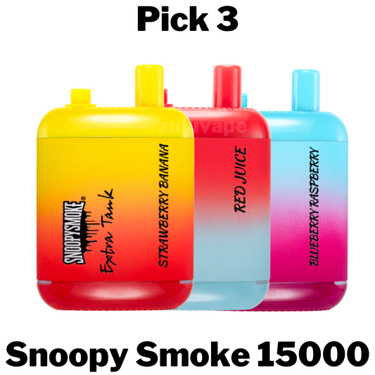 Snoopy Smoke Extra Tank 15000 Disposable Pick 3