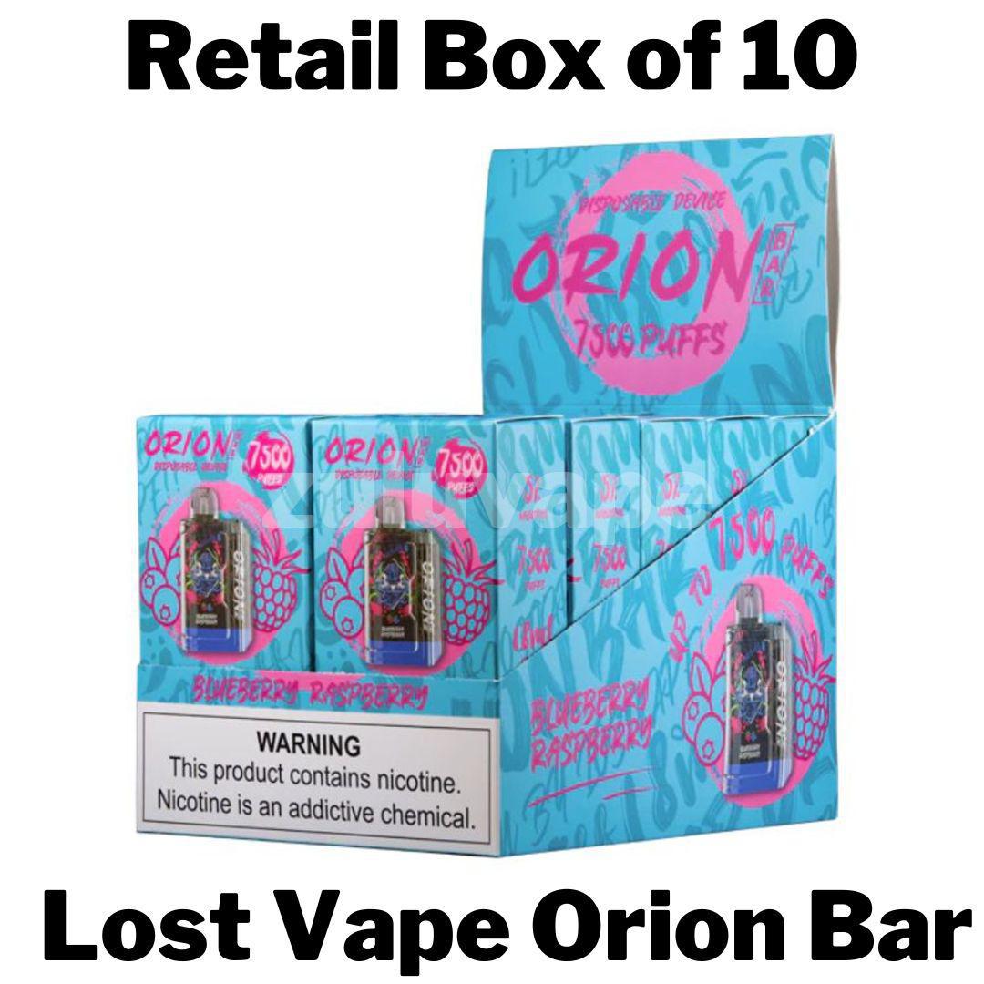 Lost Vape Orion Bar 7500 Puff Box of 10