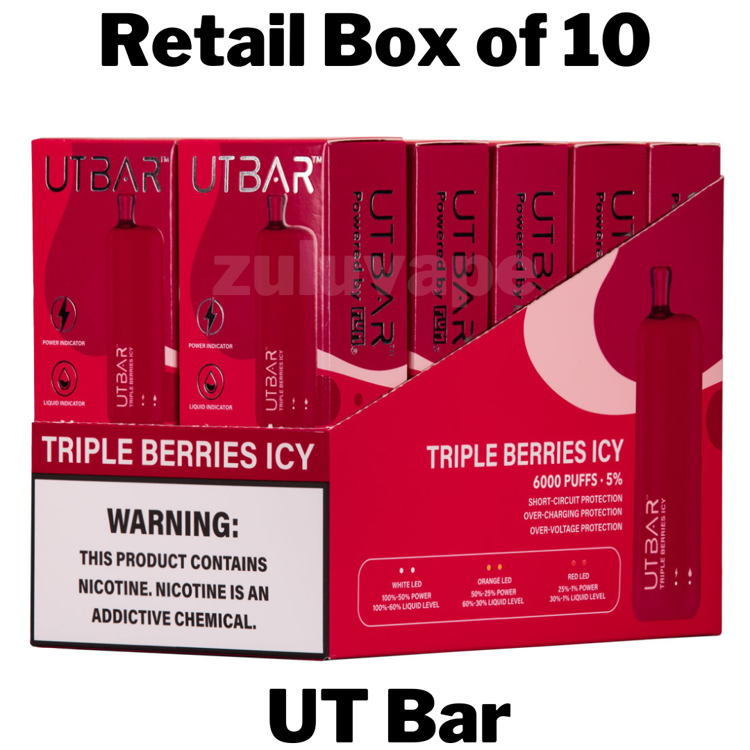 UT Bar Disposable Vape Powered by Flum Box of 10