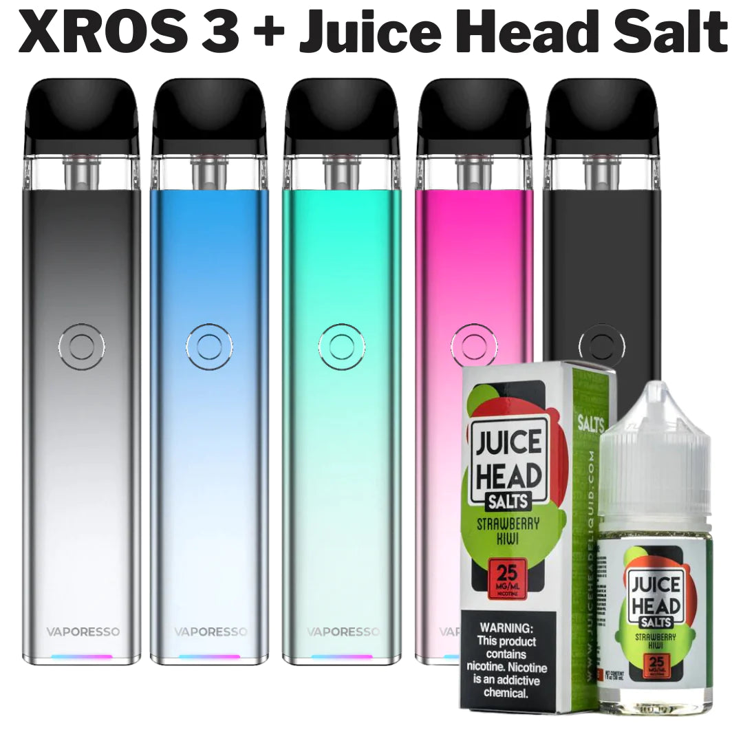 XROS 3 Pod Kit + Juice Head Salt Bundle