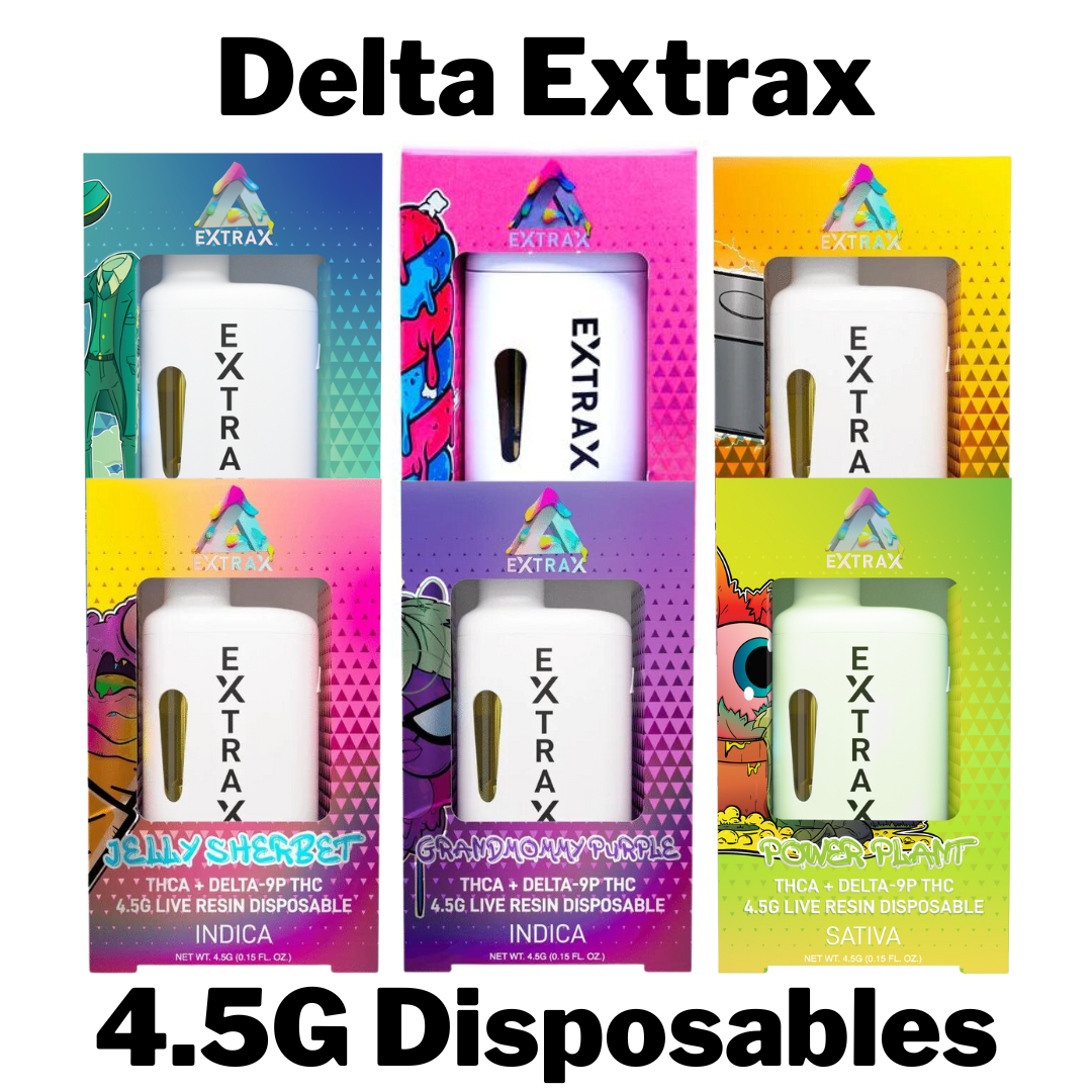 Delta Extrax Adios Blend 4.5 Gram Disposable Vape Wholesale Box of 6