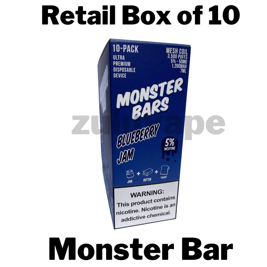 Monster Bar Disposable Box of 10