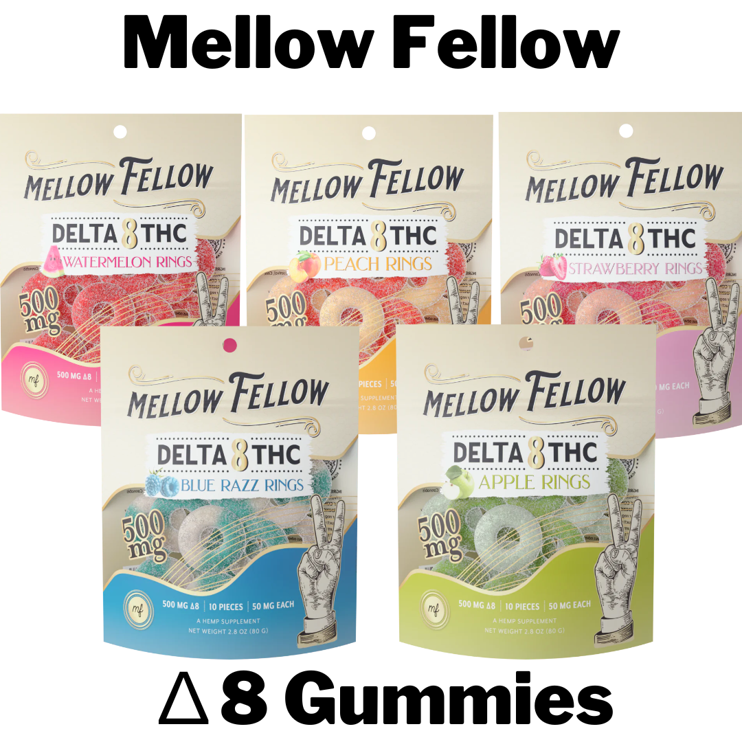 Mellow Fellow Delta 8 THC Gummies Wholesale Box of 6