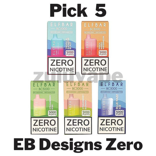 EB Designs 5000 Puff Zero Nicotine Disposable Pick 5