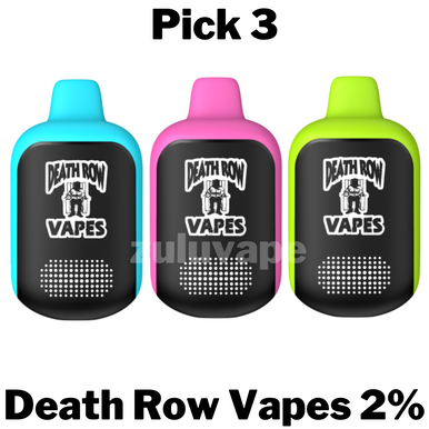 Death Row Vapes 2% Nicotine Disposable Vape Pick 3