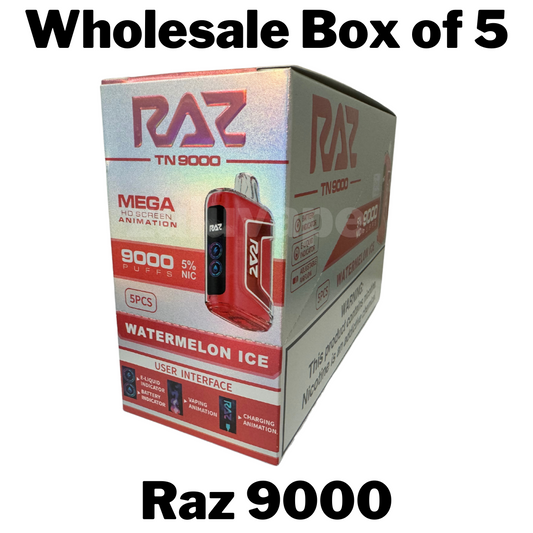 GeekVape Raz TN9000 Disposable Vape Wholesale Box of 5
